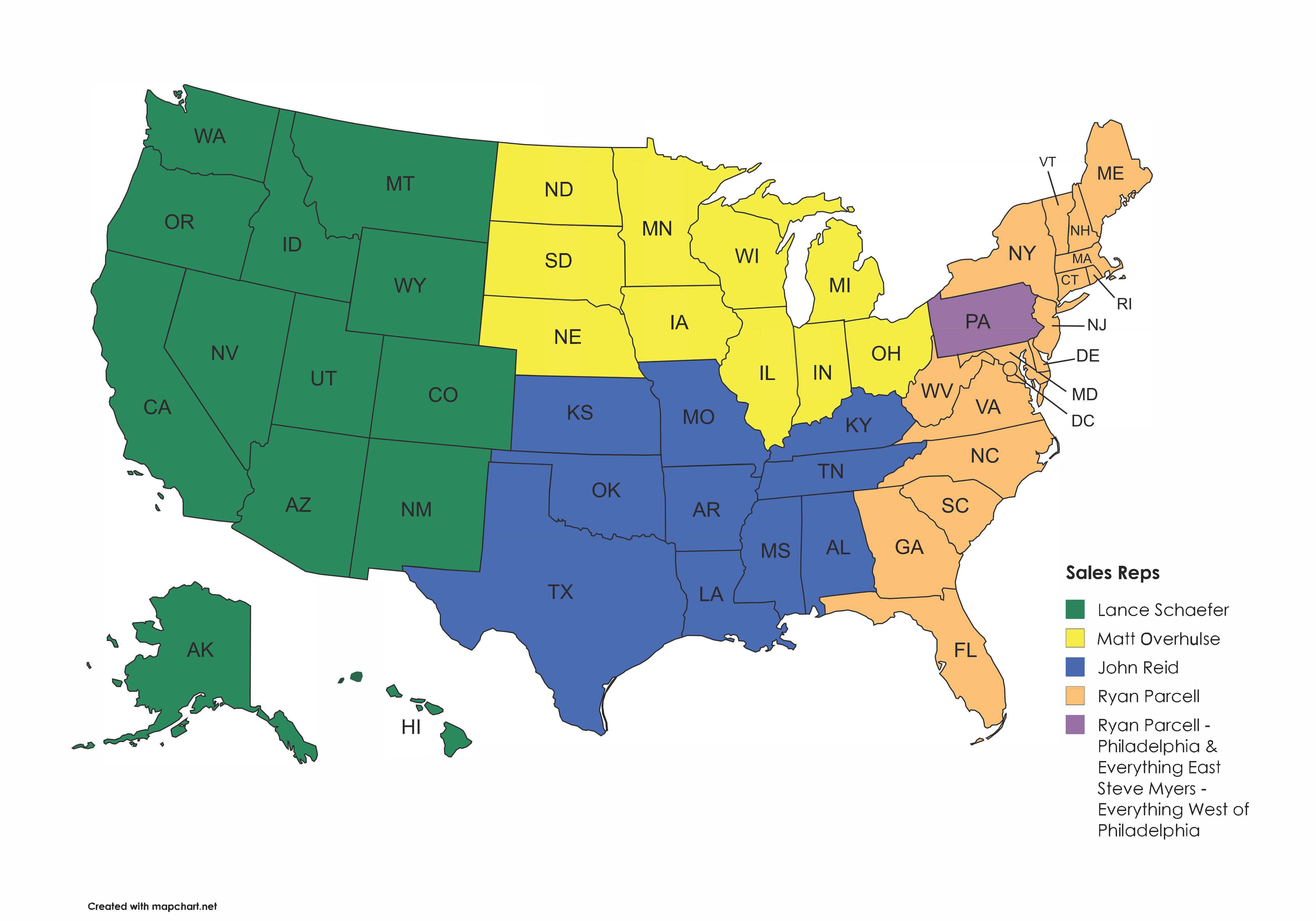 sales rep map